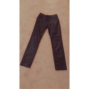 Black leather feel NY&Company Jeans